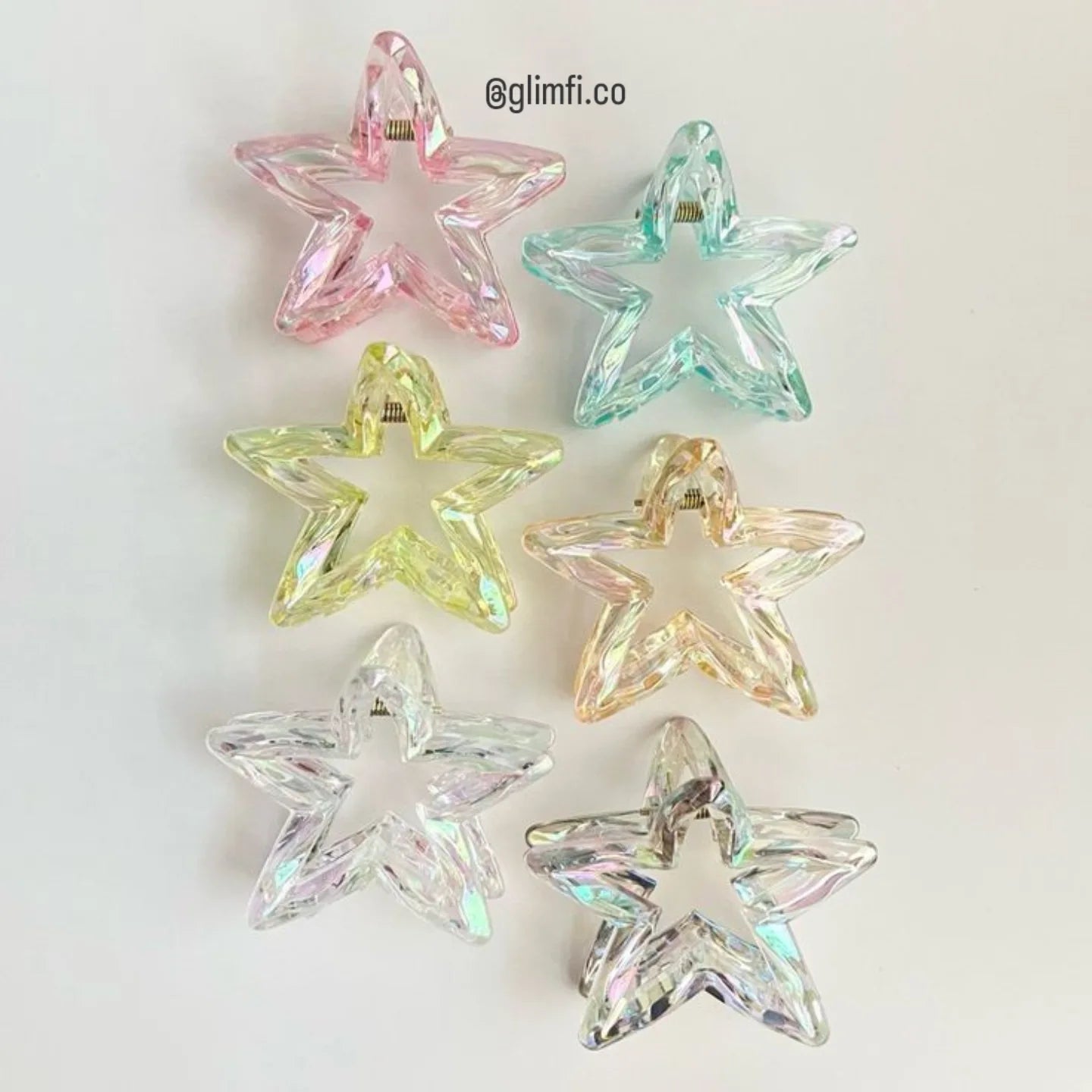 Transparent Star Claw clip