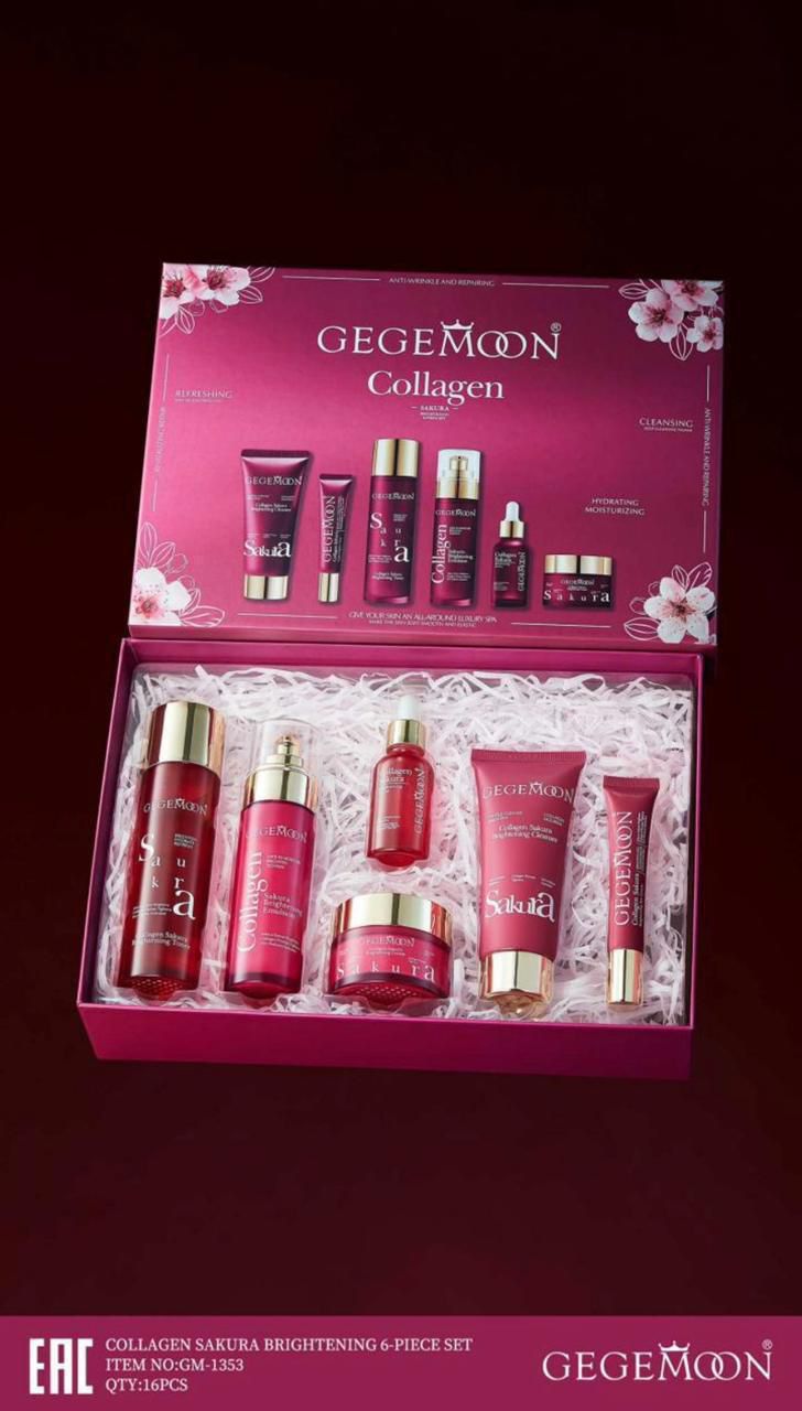GEGEMOON Collagen Sakura Brightening 6-Piece Set