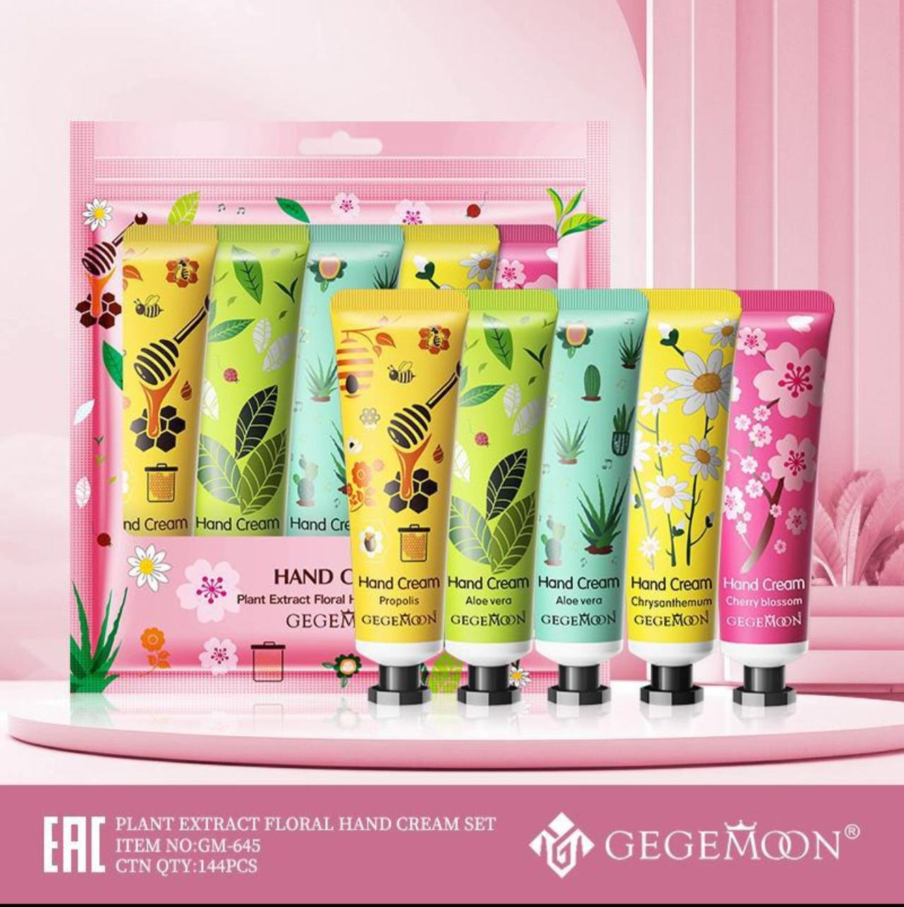 GEGEMOON® Luxury Hand Cream Collection - Fresh Floral & Fruit Extracts for Smooth Skin