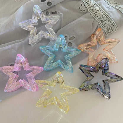 Transparent Star Claw clip