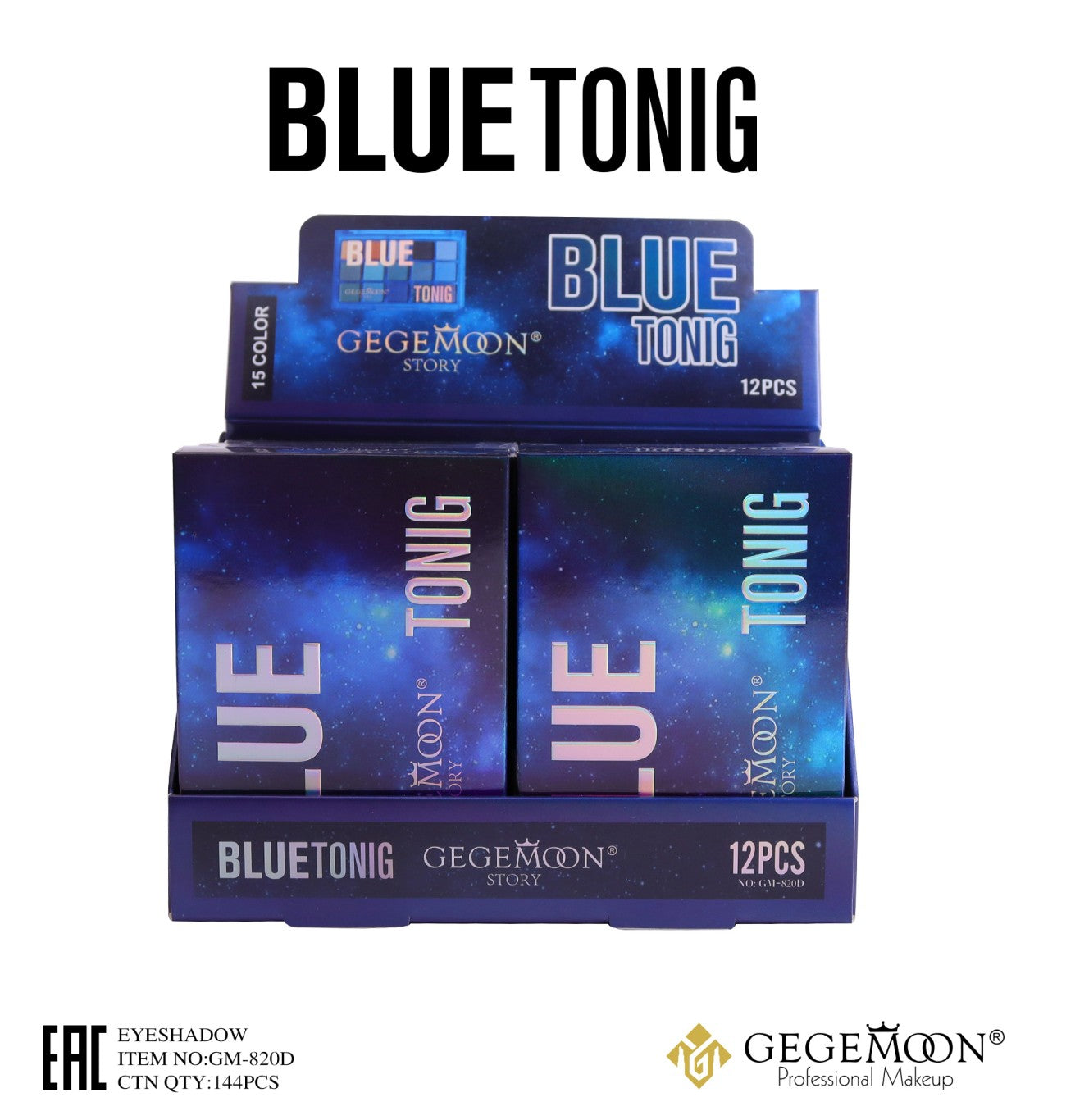 GEGEMOON Story Blue Tonic Eyeshadow Palette - 15 Colors