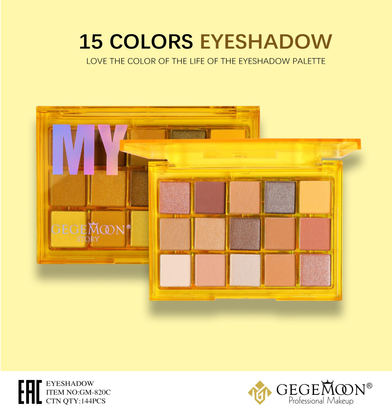 Gegemoon MY honey Eyeshadow Palette - 15 Color