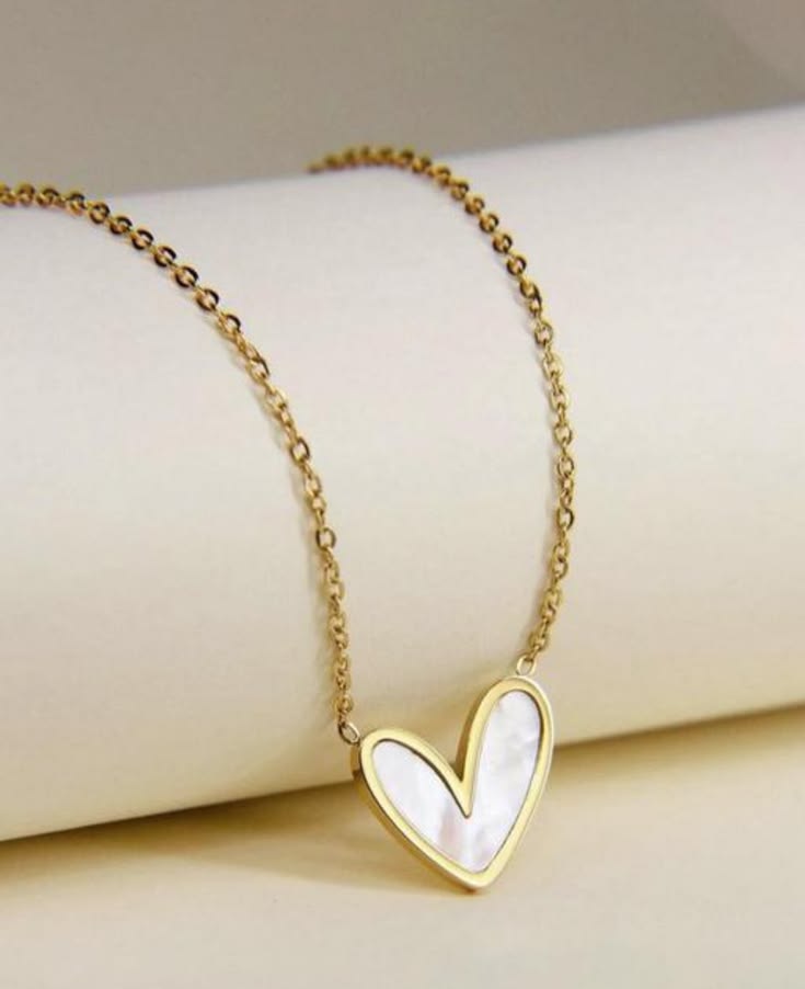Pinterest Gold heart Pendant