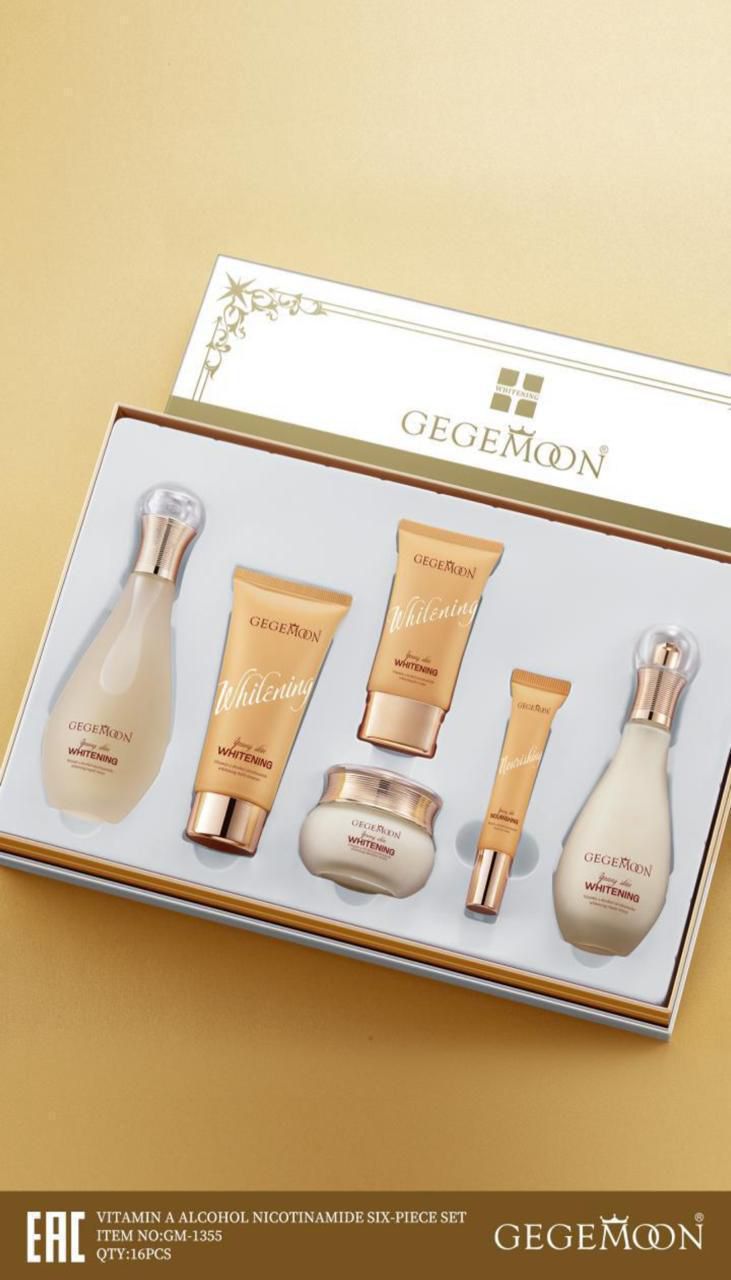 GEGEMOON Vitamin A Alcohol Nicotinamide Whitening Skin Care - 6-Piece Luxury Gift Set