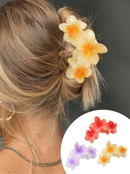 Floral clawclip– hair accessories