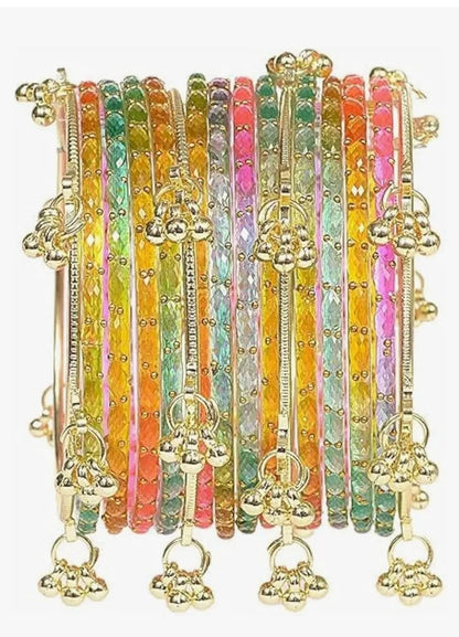 Rain Drop Bangles with Kashmiri Bangles