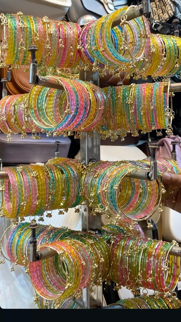 Rain Drop Bangles with Kashmiri Bangles